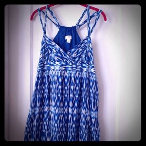 LOFT cottonsilk strappy sundress size 8
